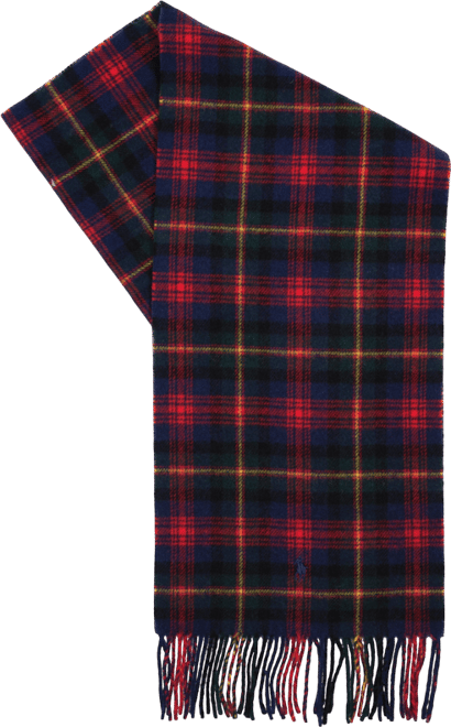 Men's Woolen Plaid Scarf