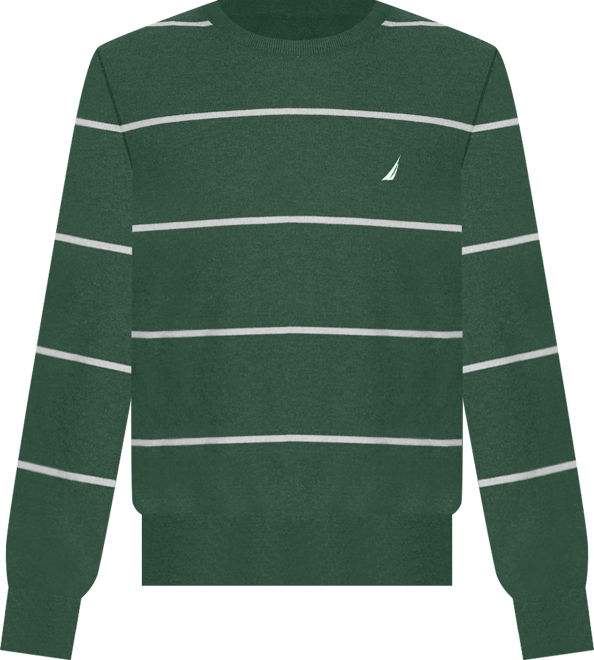 Men's Performance Striped Crewneck Sweater