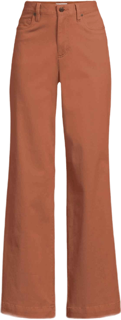 Women's High Rise 5 Pocket Wide Leg Chino Pants