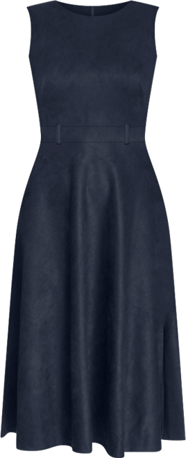 Women's Belted Midi Dress