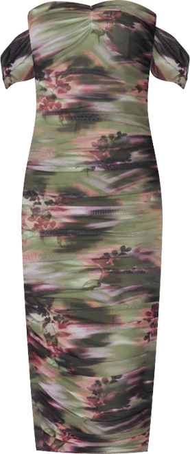 Women's Ruched Midi Dress