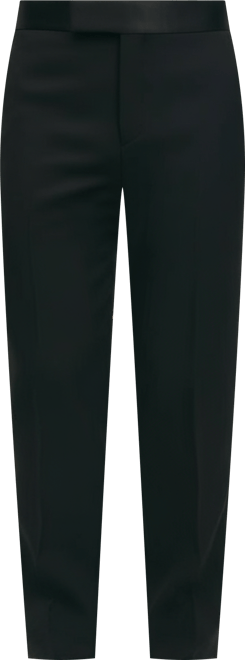 brooks brothers /elliot trousers w32 黒 Brooks Brothers Explorer Collection Classic Fit Wool Tuxedo Pants