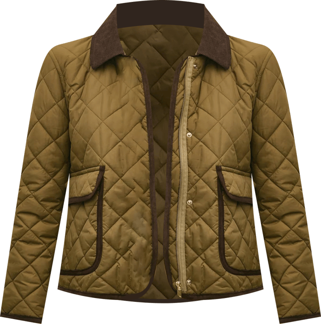【COLOR iN ID】Soft quilted over-suede jacket Cropped Quilted Hooded Jacket With Suede Trim | Brooks Brothers