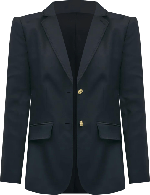 Wool Two-Button Blazer