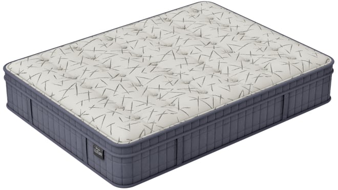 Luxury by  Solace 15" Medium Hand-Tufted Euro Top Mattress, California King, Created for Macy's