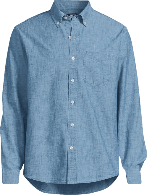 Men's Long Sleeve Chambray Shirt