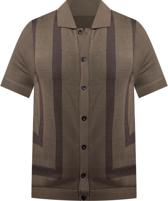 Men's Button Down Short Sleeve Sweater