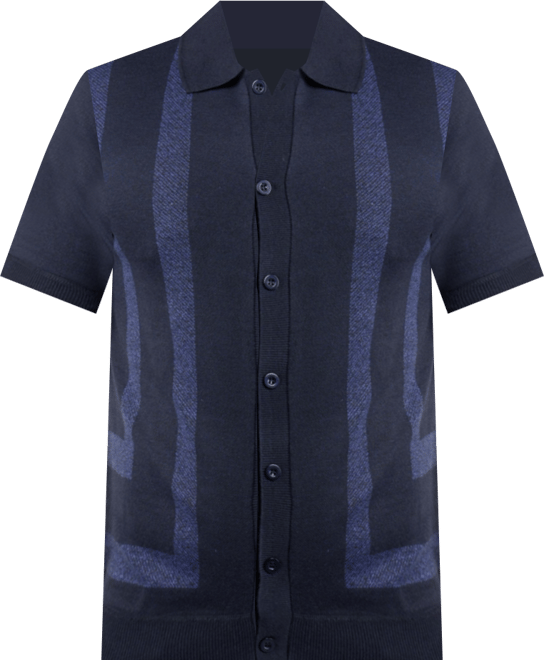 Men's Button Down Short Sleeve Sweater