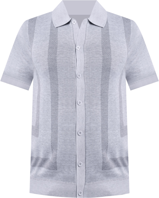 Men's Button Down Short Sleeve Sweater