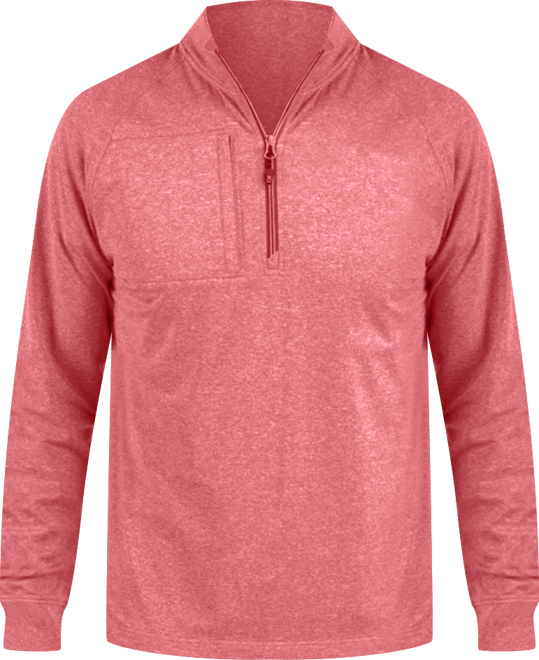 Men's Adapt Eco Knit Heather Quarter Zip Pullover
