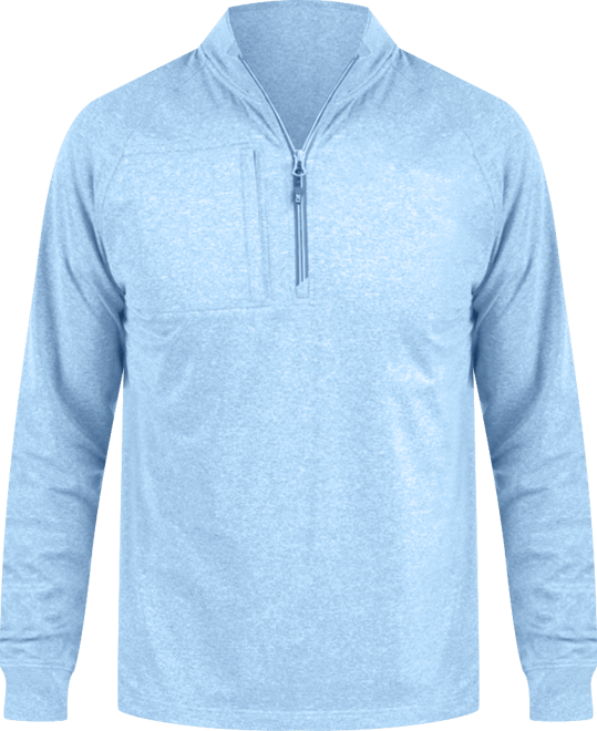 Men's Adapt Eco Knit Heather Quarter Zip Pullover