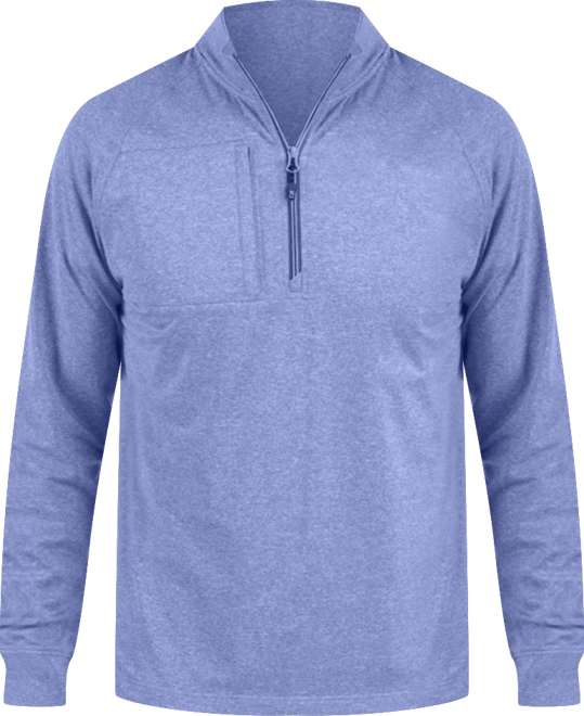 Adapt Eco Knit Heather Mens Big & Tall Quarter Zip Pullover