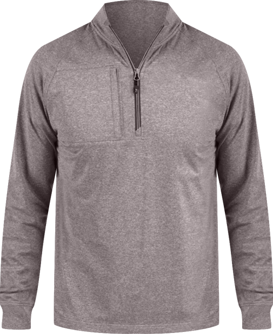 Adapt Eco Knit Heather Mens Big & Tall Quarter Zip Pullover