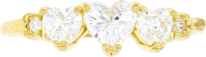 Cubic Zirconia Anniversary Band Ring (1.596 ct. t.w.) in 14K Yellow Gold Over Sterling Silver