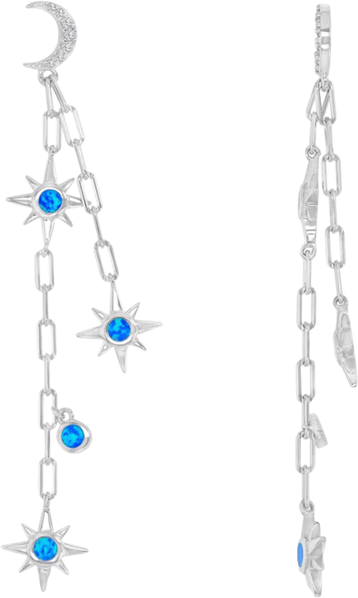 Opal Earrings in Sterling Silver