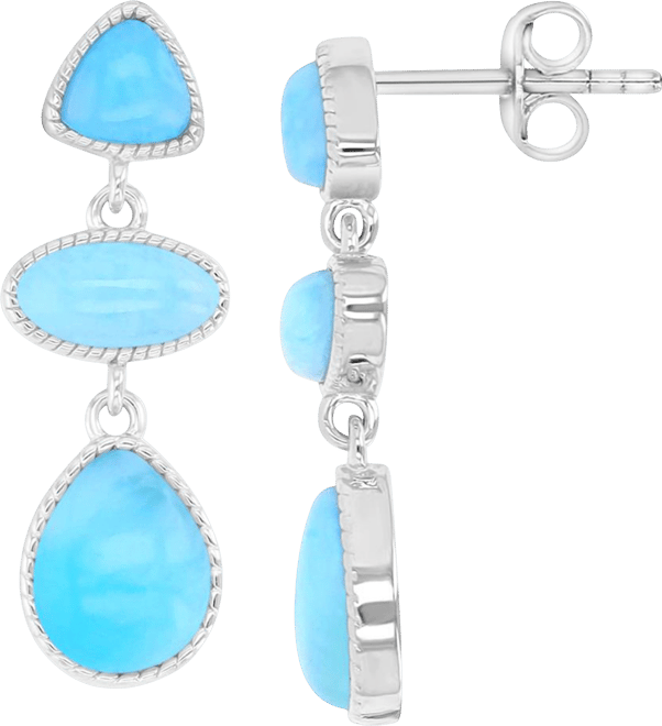 Opal (15 ct. t.w.) Earrings in Sterling Silver