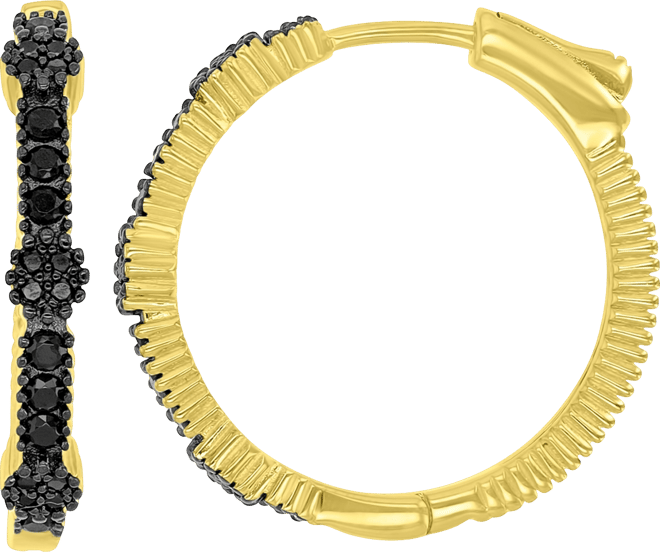 Black Spinel Earrings (0.668 ct.t.w.) in Sterling Silver