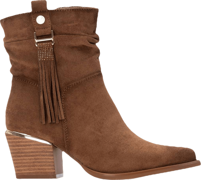 Women's Suede Italian Western Booties By 
