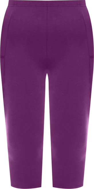 Plus Size Within Stretch-Cotton Knit Pull-On Pocket Capri Leggings
