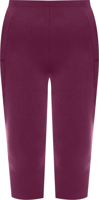 Plus Size Within Stretch-Cotton Knit Pull-On Pocket Capri Leggings