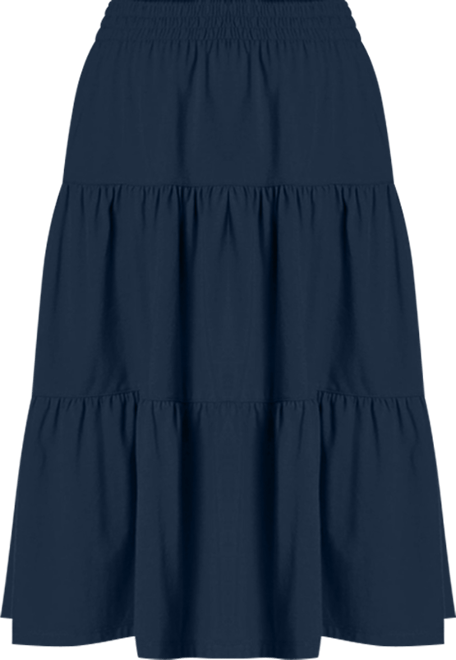 Women's Within Elastic-Waist Knit Tiered Skirt