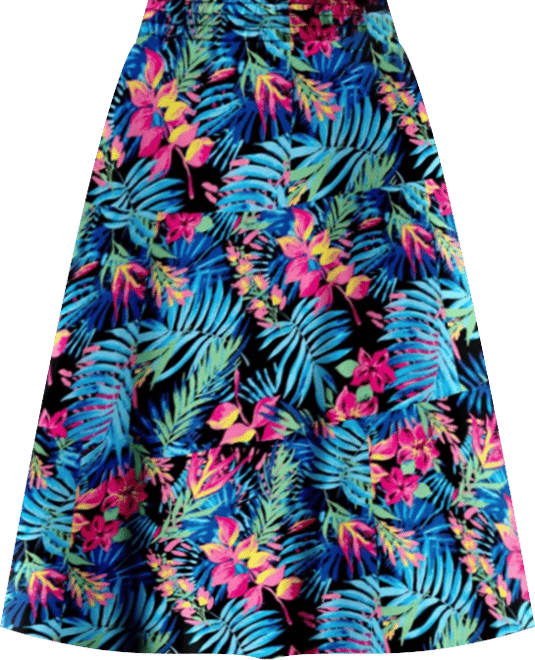 Women's Within Elastic-Waist Knit Tiered Skirt