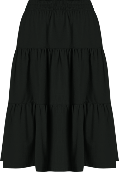 Women's Within Elastic-Waist Knit Tiered Skirt