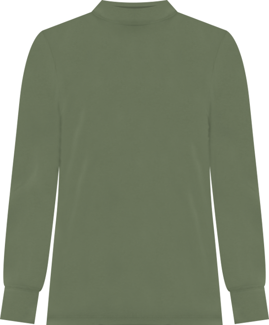 Layers Women's Long Sleeve Mock Neck Silky Tee