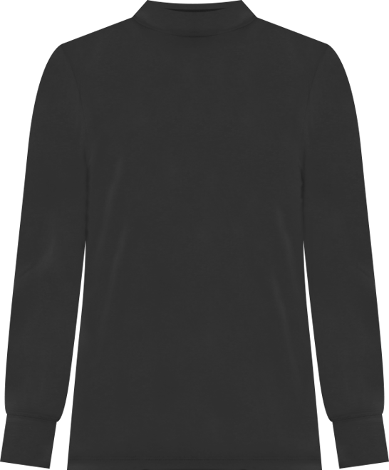 Layers Women's Long Sleeve Mock Neck Silky Tee