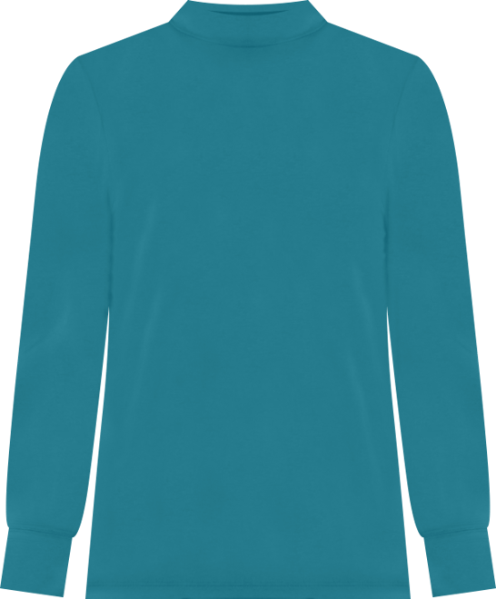 Layers Women's Long Sleeve Mock Neck Silky Tee