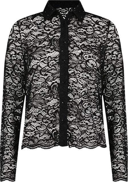 Womens Jena Lace Button Up Shirt