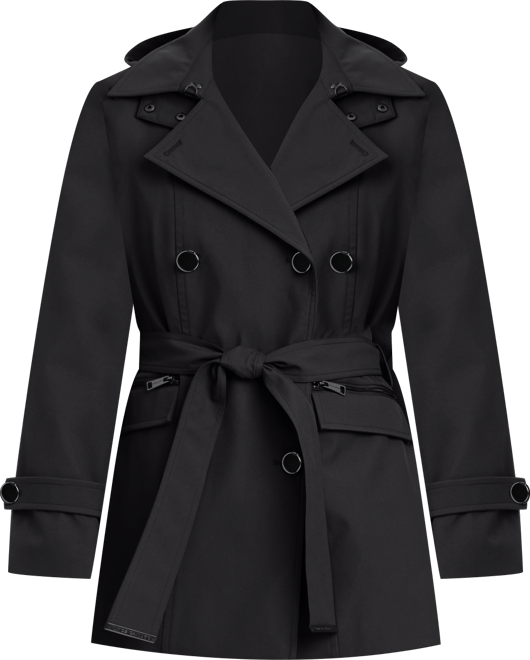 Women's Double-Breasted Belted Trench Coat
