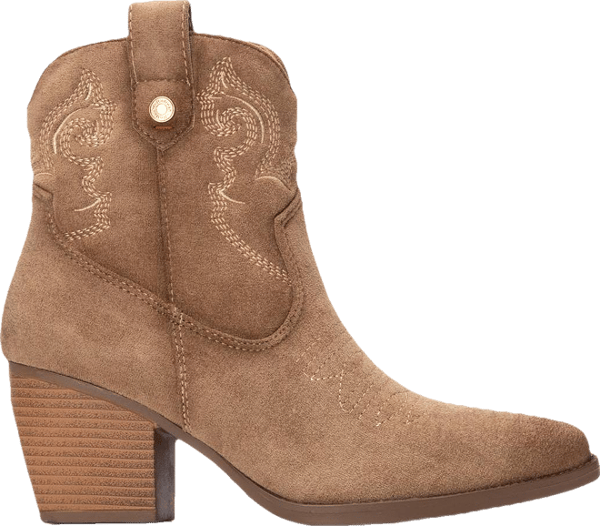 Women's Italian Western Suede Booties Refresh Collection By 