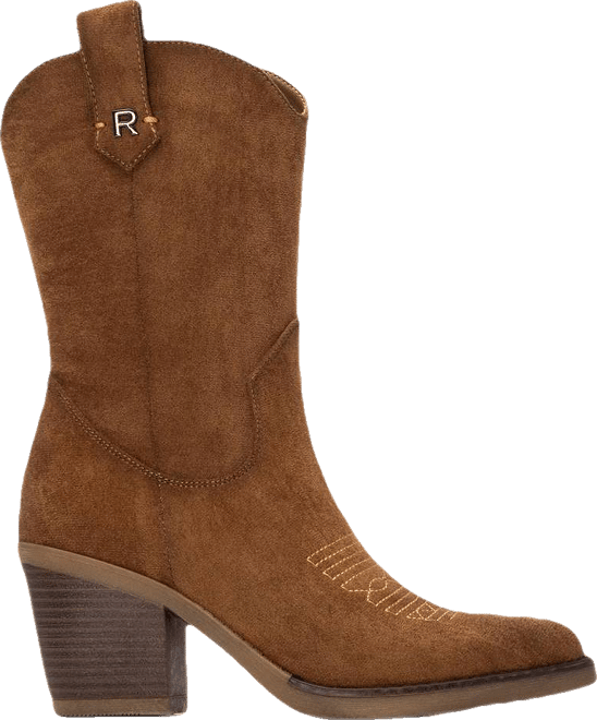 Women's Italian Western Suede Booties Refresh Collection By 