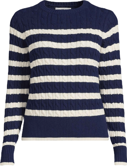 Women's Plus Size Drifter Modern Cable Crew Sweater