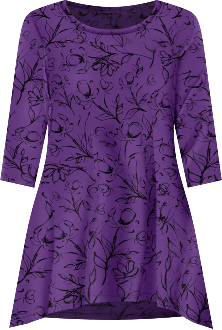 Plus Size Swing Hem Tunic