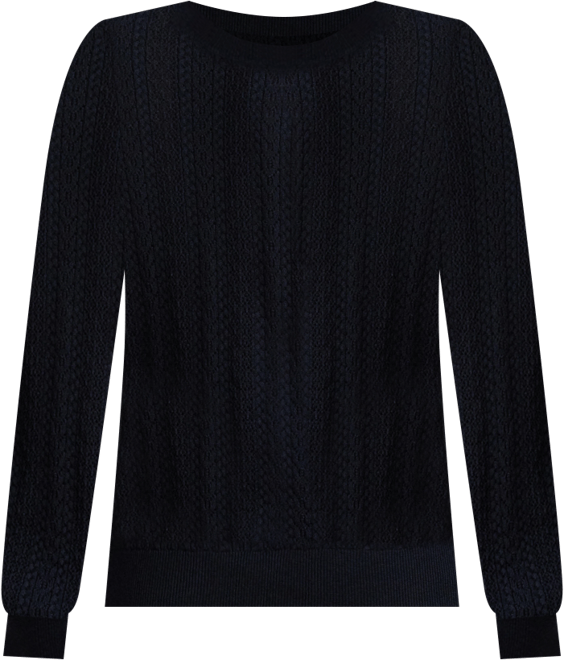 Women's Long Sleeves Pointelle-Knit Sweater