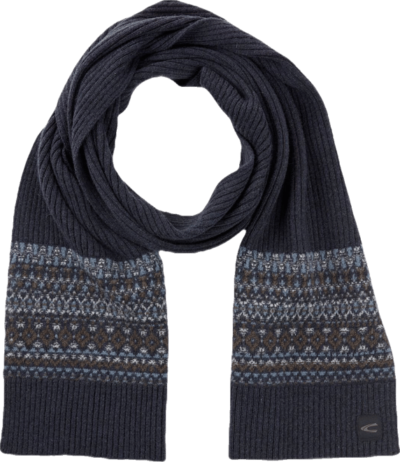 【未使用品】MUFFLER, WOOL-KNIT NAVY Dale of Norway - Cortina Scarf: Navy/Medium Blue, 10981-U | The