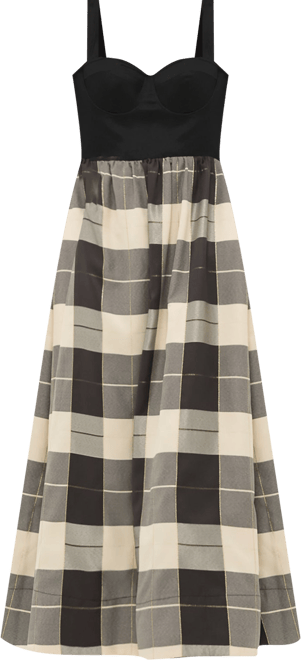 Mairead Check Plaid Maria Dress