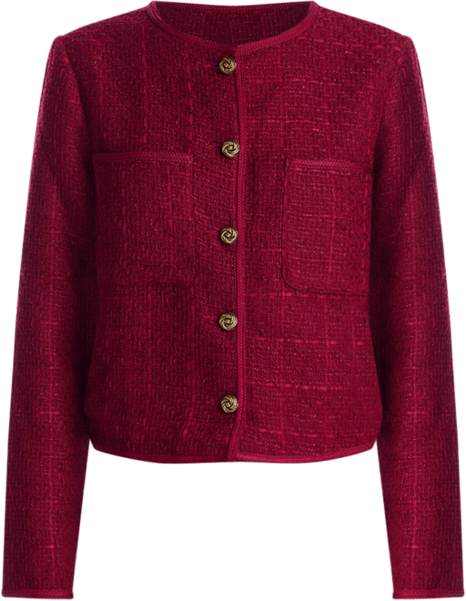 AQUA Tweed Jacket - Exclusive | Bloomingdale's