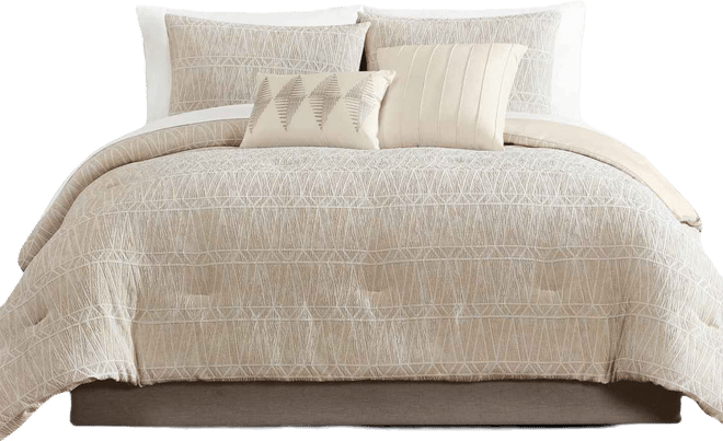 Hallmart Collectibles Wells Geometric 9-Pc. Comforter Set, Full