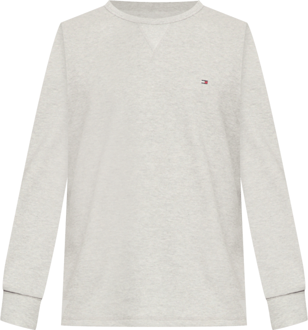 Men's Waffle-Knit Long-Sleeve Crewneck Thermal Top