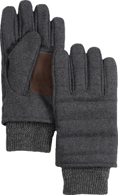 Men's Wool Channel Quilted Gloves
