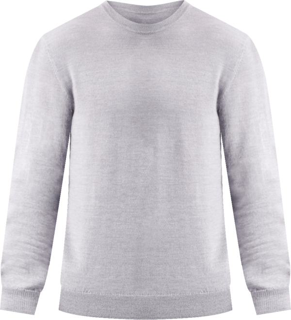 Men's Solid Crew Neck Merino Wool Blend Sweater, Created for Macy's