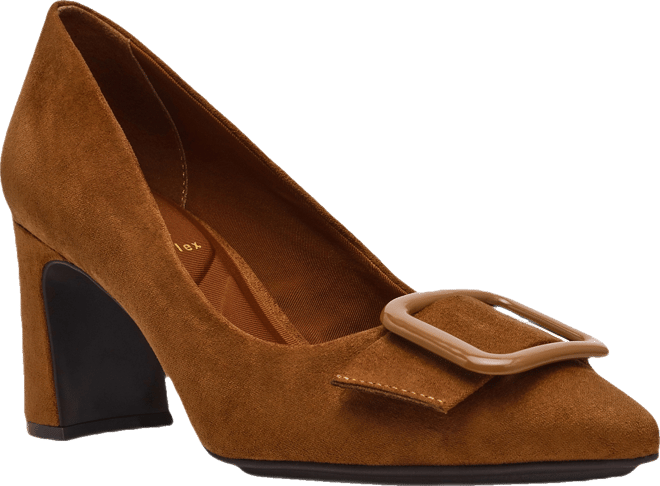 Women's Bentley Buckle Block Heel Pumps