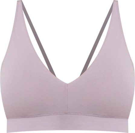 Women's Solid Seam-Free Smooth Light Support Bralette 3044