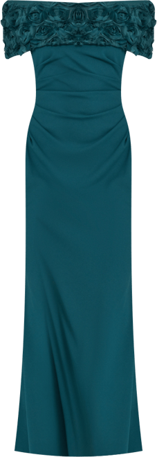 Women's Off-The-Shoulder Side-Ruched Gown