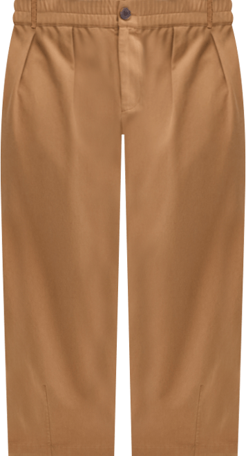 Trendy Plus Size High-Rise Pleated Barrel-Leg Pants, Macy's Exclusive