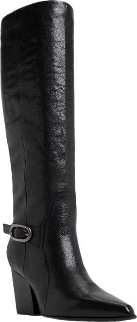 Women's Saddle Buckle Tall Dress Boots