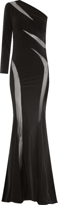 Women's Ieena Jersey One Shoulder Illusion Cut Out Gown